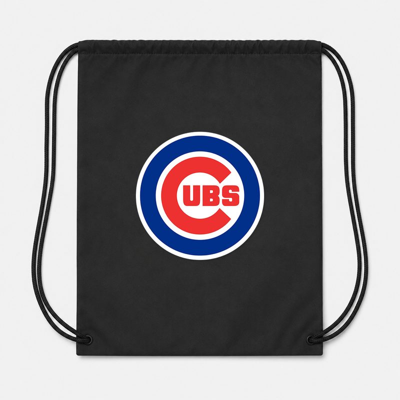 Chicago Cubs Drawstring Bag - Black