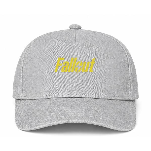 Fallout Logo Gray Dad Baseball Cap Hat