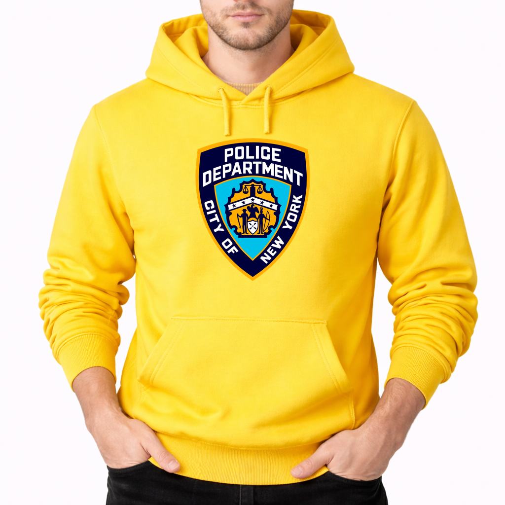 Men's NYPD 1 Pullover Hoodie - Yellow