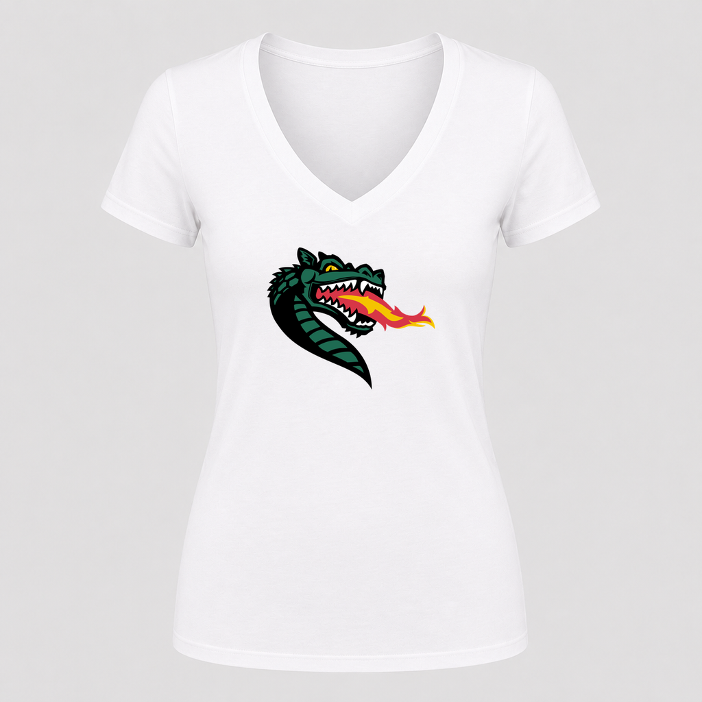 Women's UAB Blazers V Neck T-Shirt in white