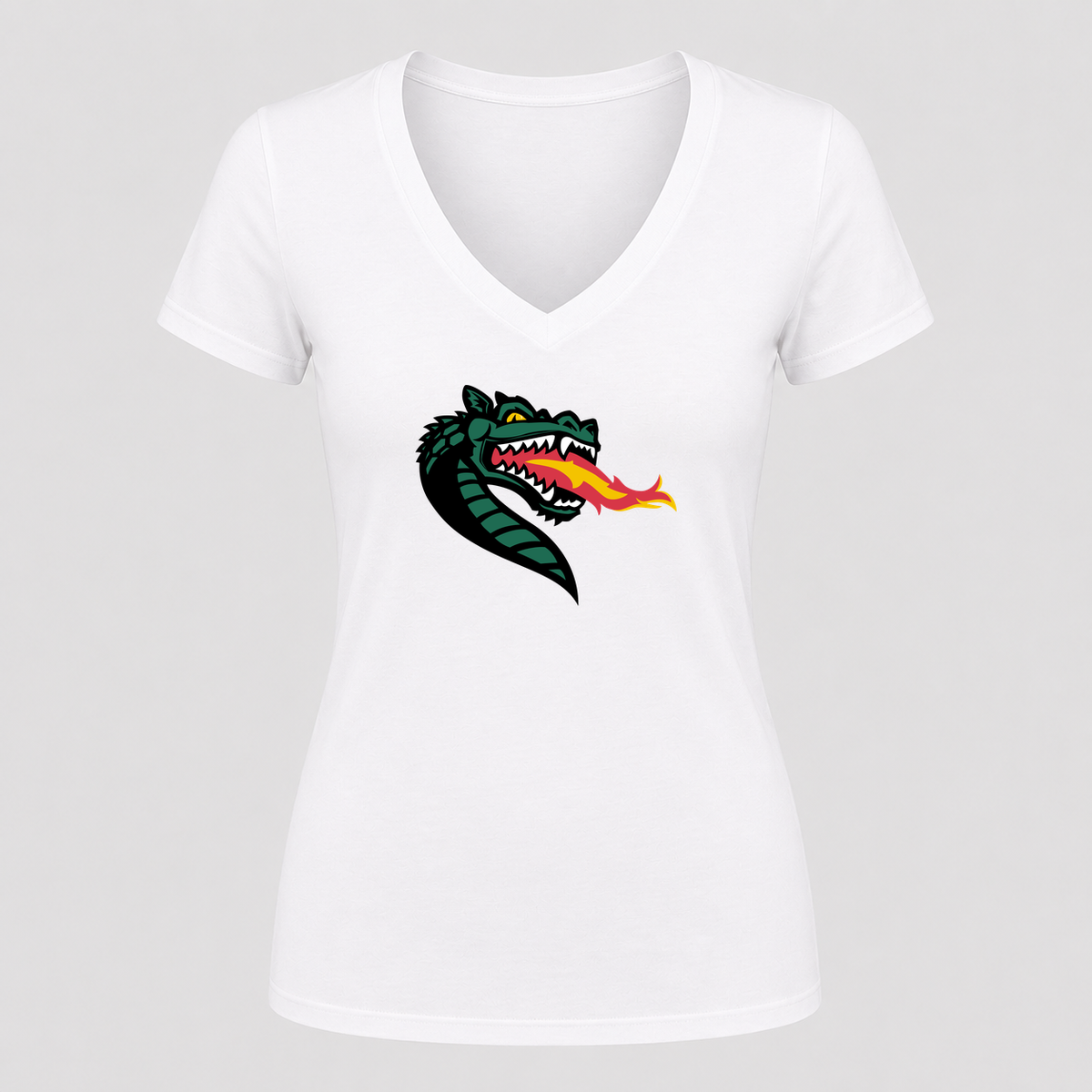 Women's UAB Blazers V Neck T-Shirt in white