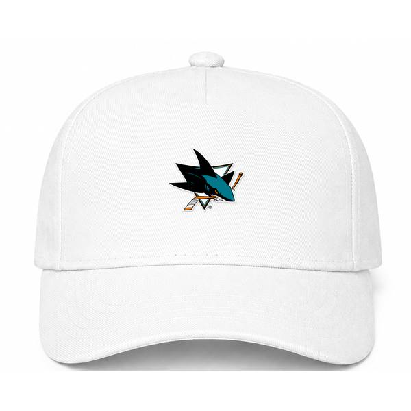 San Jose Sharks NHL Logo White Dad Baseball Cap Hat