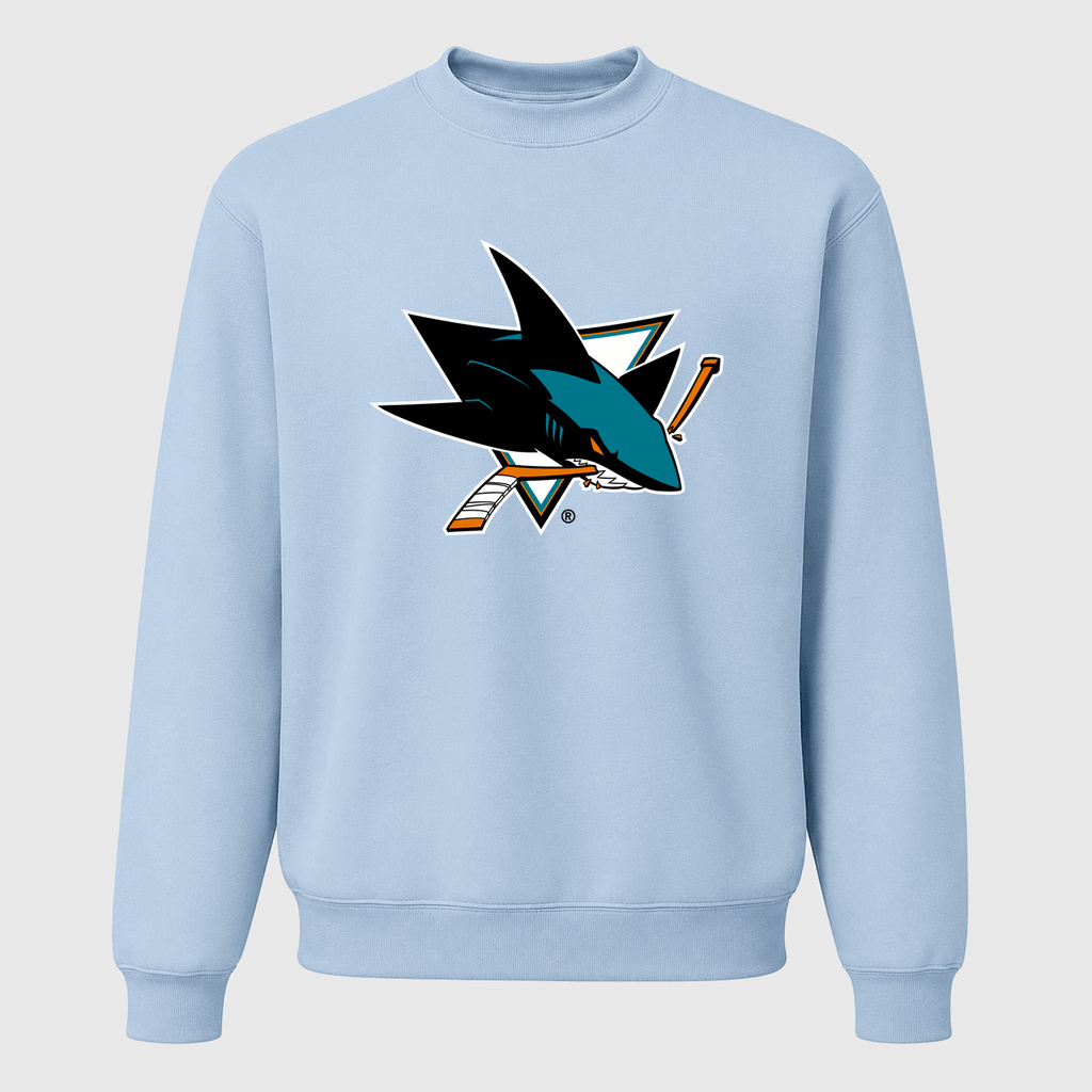 Men's San Jose Sharks Crewneck Sweatshirt - Sky Blue
