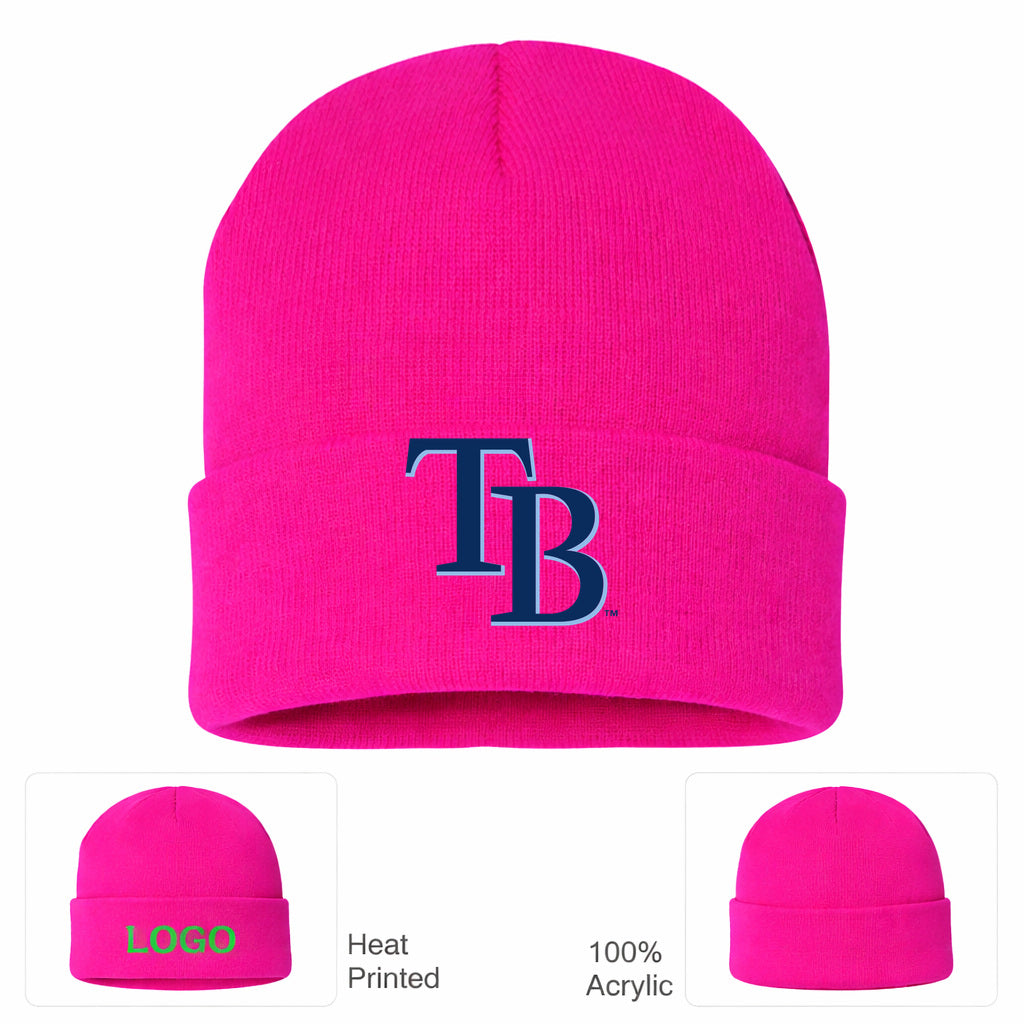 MLB Tampa Bay Rays Beanie Hat - Hot Pink