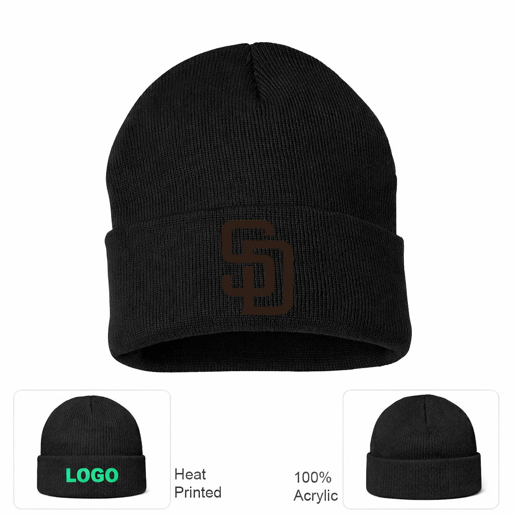 MLB San Diego Padres Beanie Hat - Black