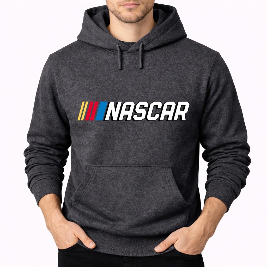 Men's nascar Pullover Hoodie - Charcoal