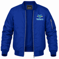 Men's Valero Gas Station Lightweight Bomber Jacket - Blue