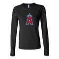 Women's Los Angeles Angels Long Sleeve T-Shirt - Black