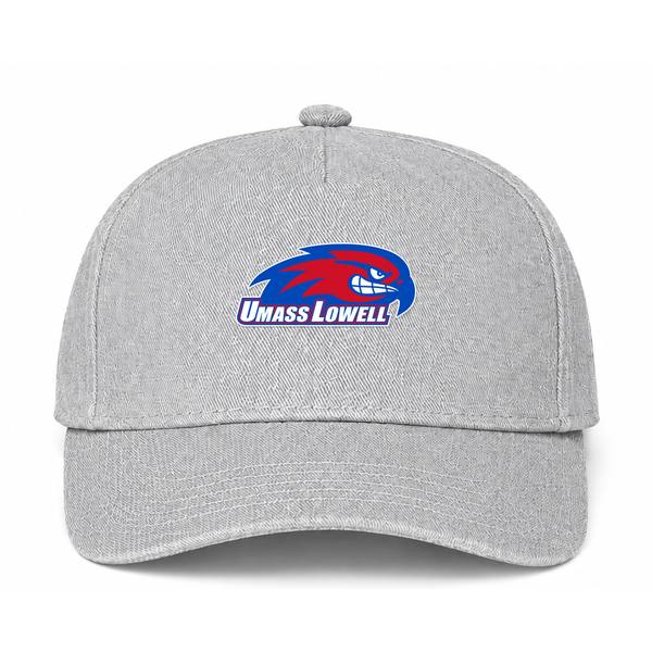 UMass Lowell River Hawks Logo Gray Dad Baseball Cap Hat