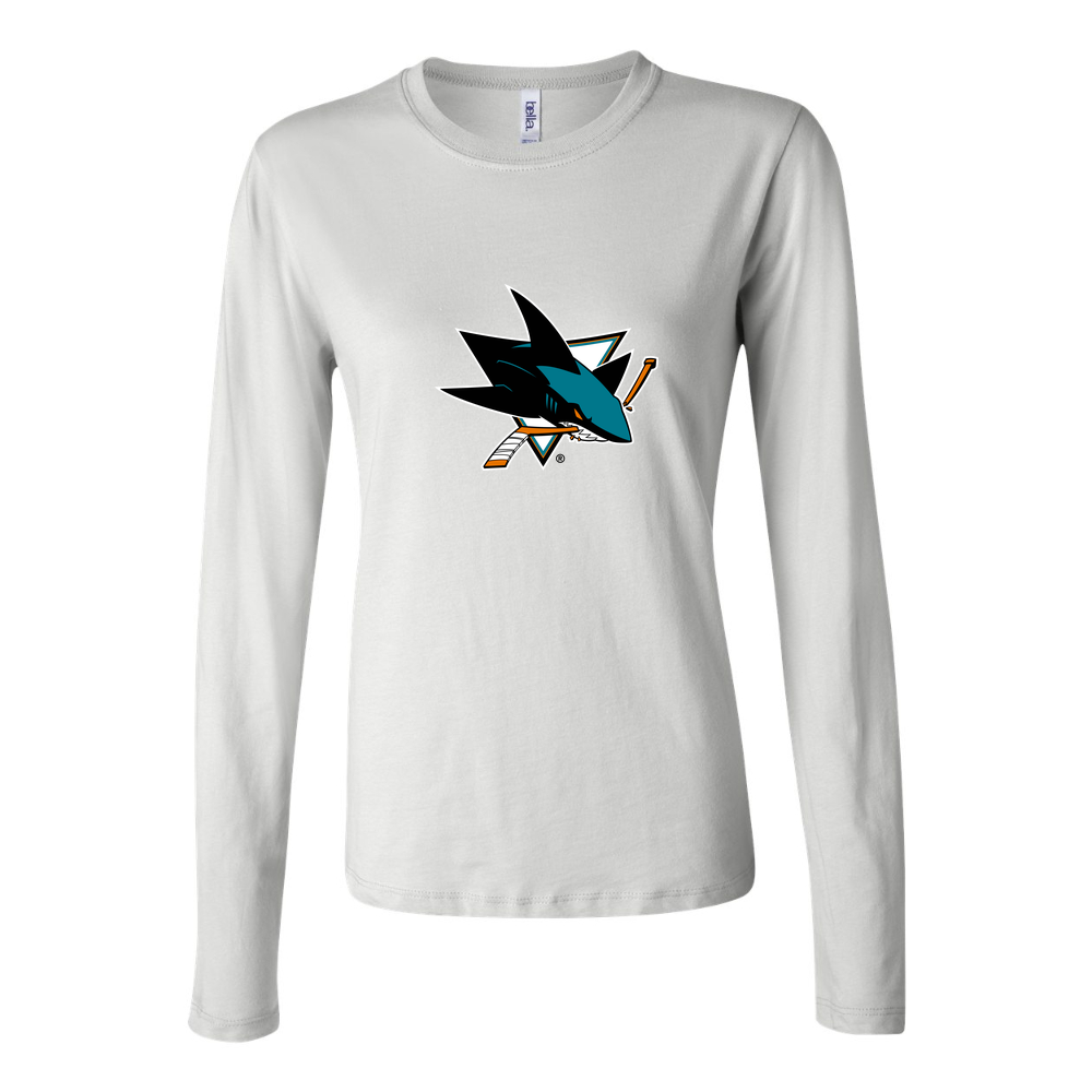Women's San Jose Sharks Long Sleeve T-Shirt - White