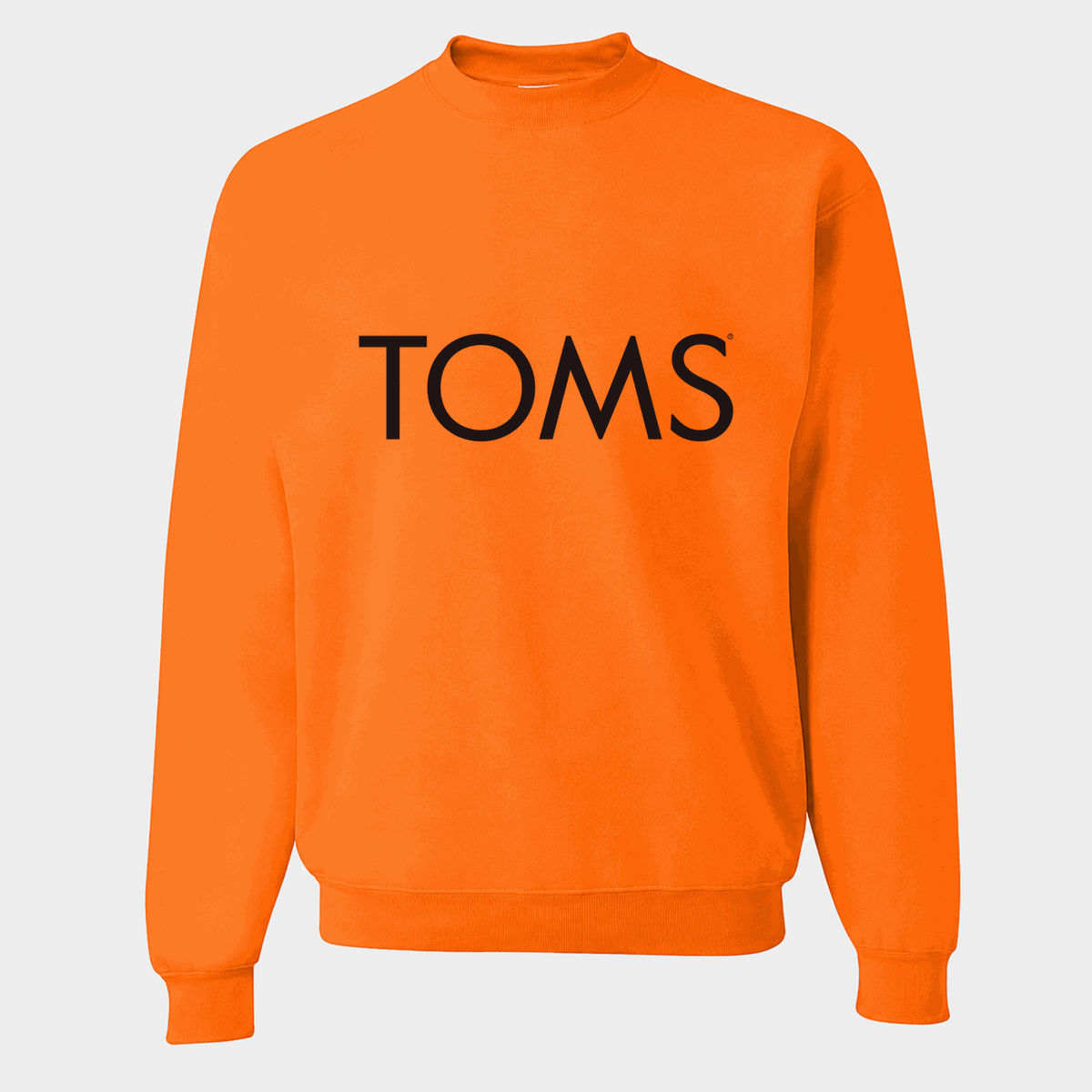 Men's TOMS Crewneck Sweatshirt - Orange
