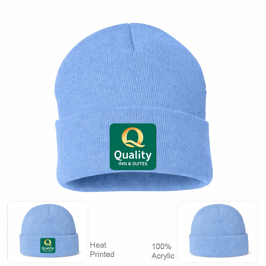 Quality Inn & Suites Beanie Hat - Sky Blue