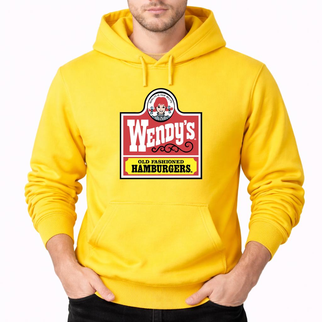 Men's Wendy's Pullover Hoodie - Yellow