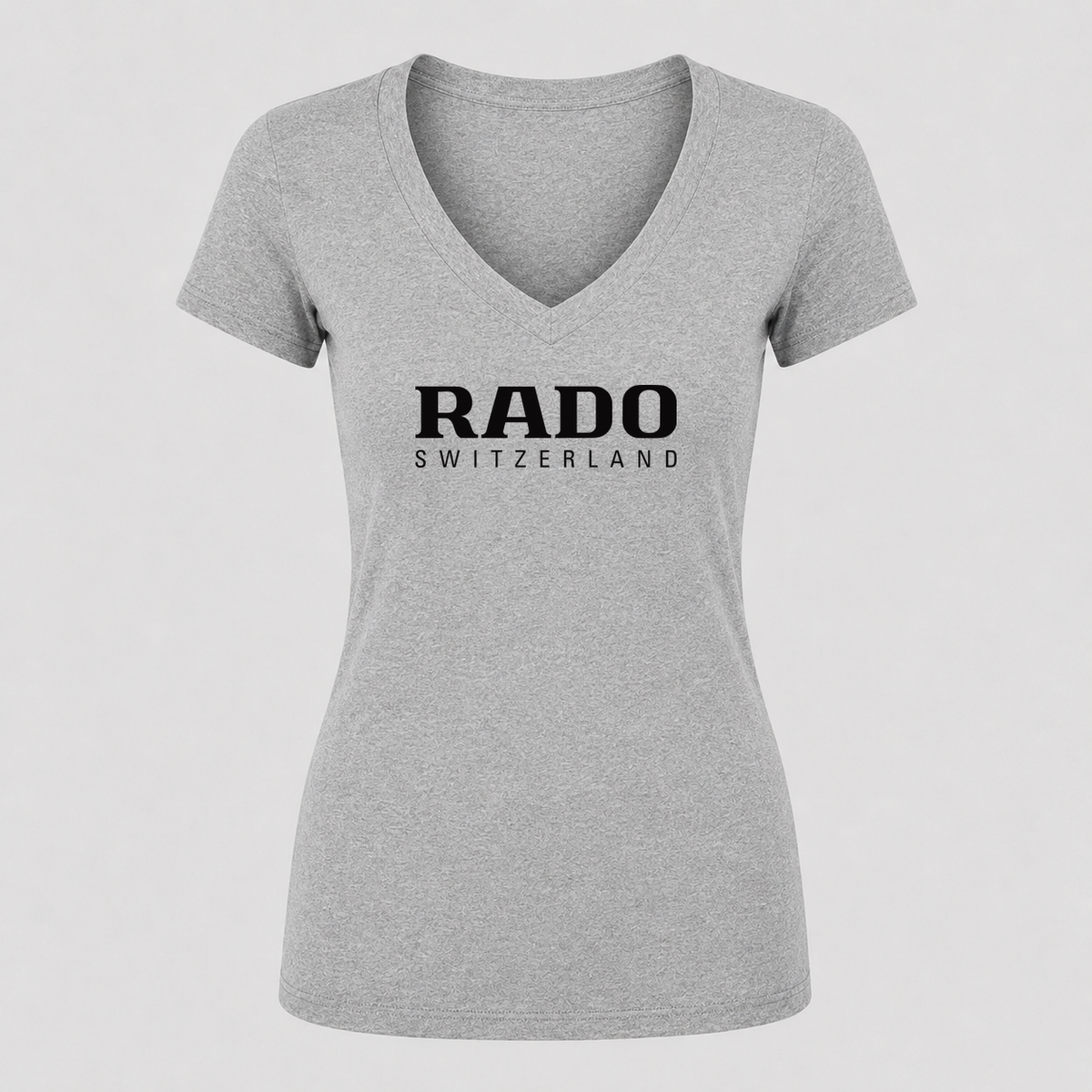 Women's Rado V Neck T-Shirt in gray
