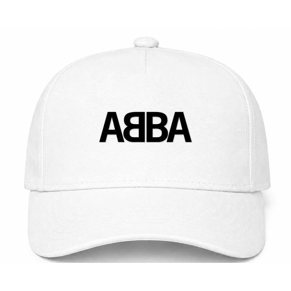 ABBA Logo White Dad Baseball Cap Hat