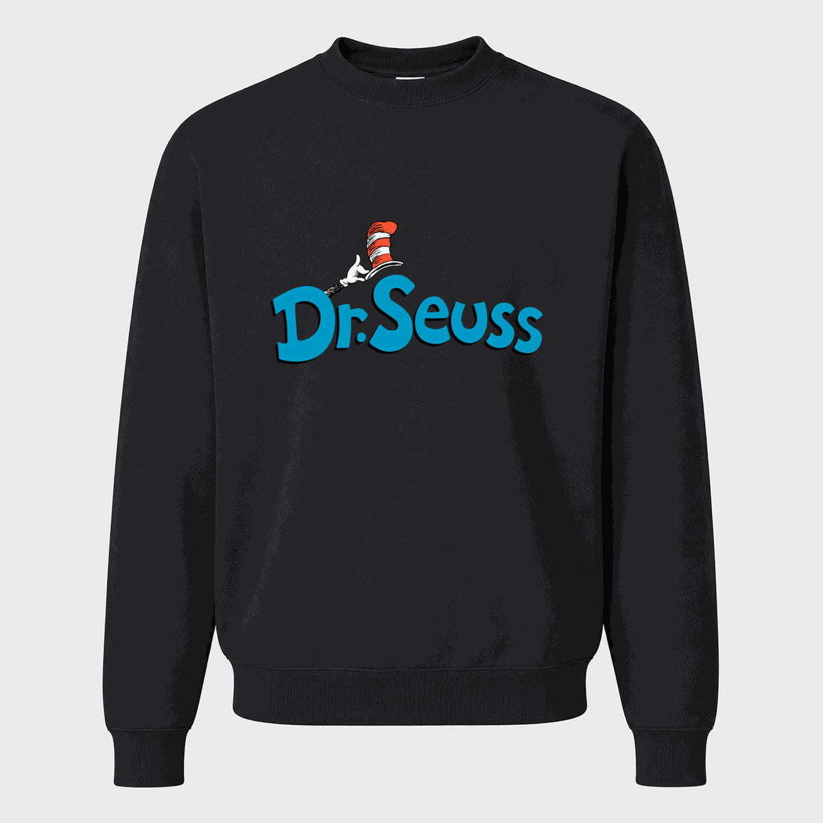 Men's Dr. Seuss Crewneck Sweatshirt - Black