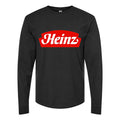 Men's Heinz-Logo-food-1536x864 Long sleeves Cotton Blend T-Shirt - Black