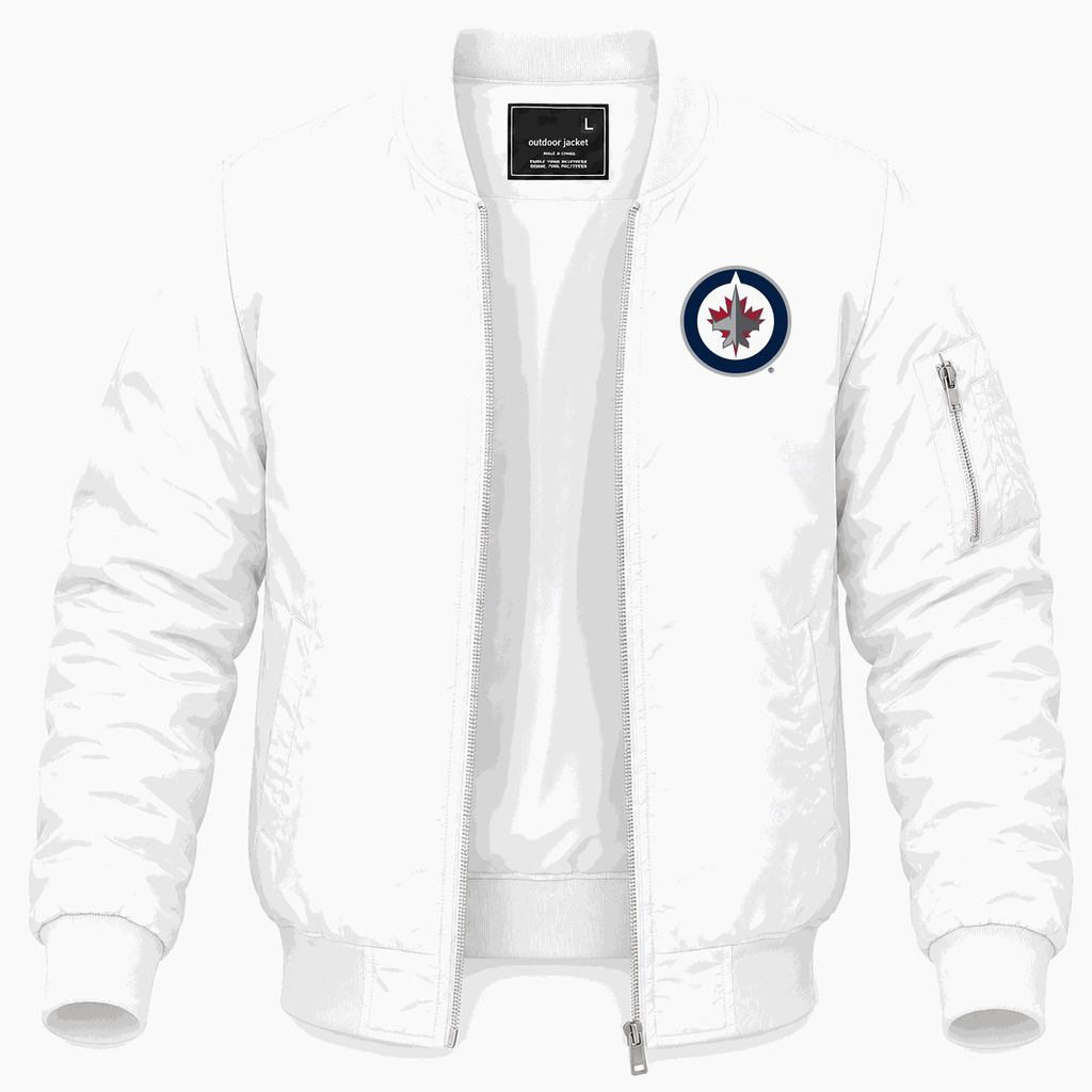 Men's Winnipeg Jets Lightweight Bomber Jacket - White