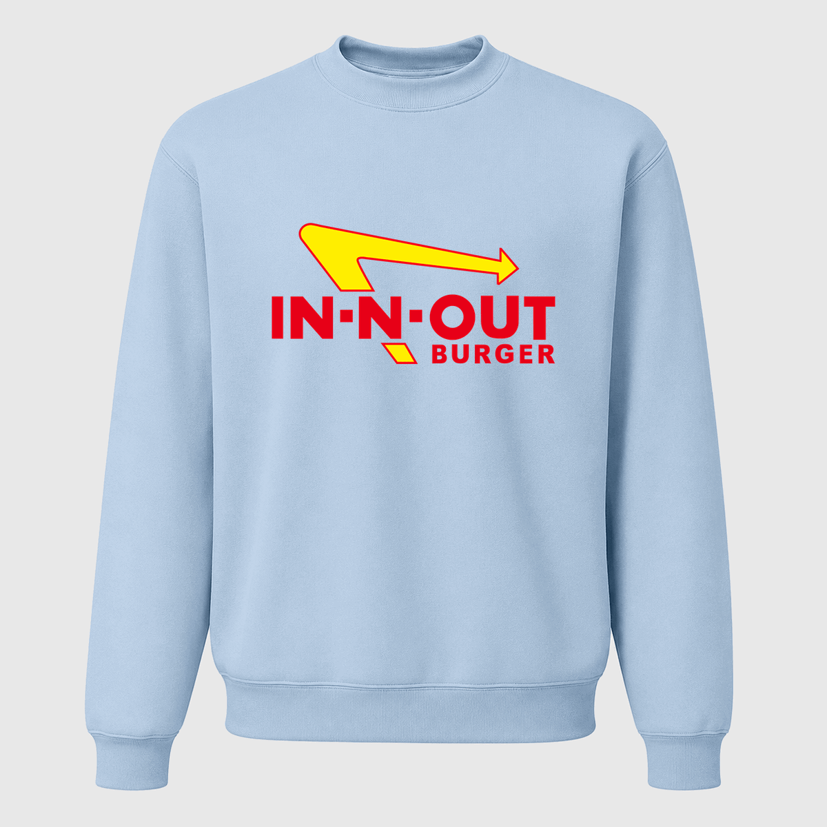 Men's In-N-Out Burger Crewneck Sweatshirt - Sky Blue