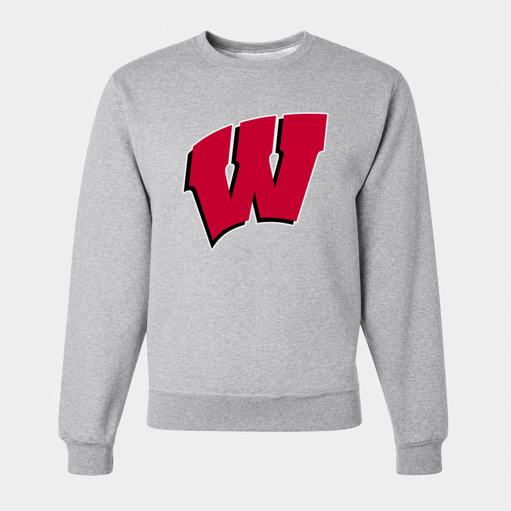 Men's Wisconsin Badgers Crewneck Sweatshirt - Gray