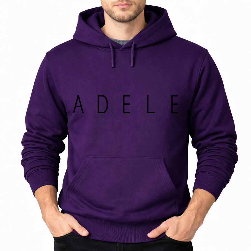 Men's Adele Pullover Hoodie - Purple