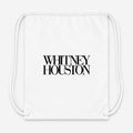 Whitney Houston Drawstring Bag - White