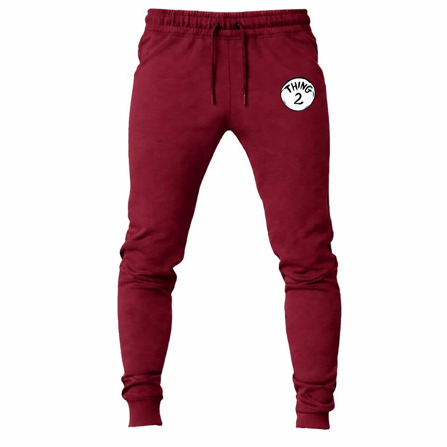 Dr. Seuss Thing 2 joggers sweatpants - Maroon