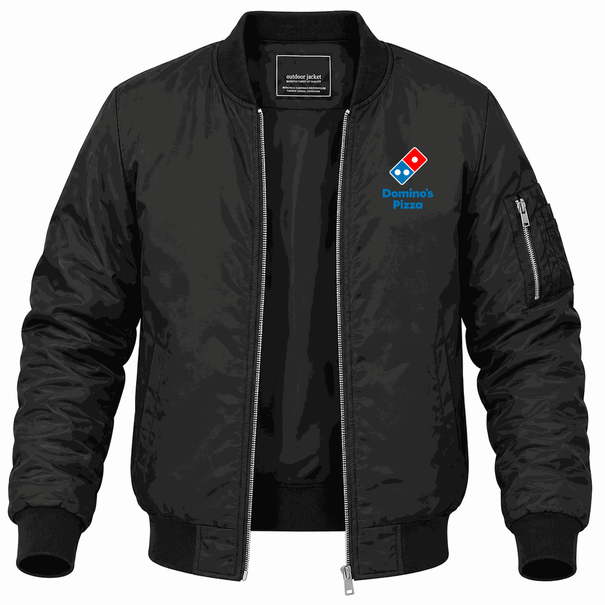 Men's Domino's Pizza Lightweight Bomber Jacket - Black