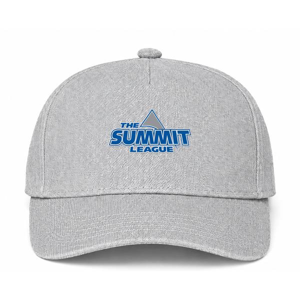 The Summit League Logo Gray Dad Baseball Cap Hat