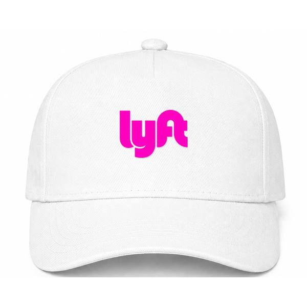 Lyft Pink Logo White Dad Baseball Cap Hat
