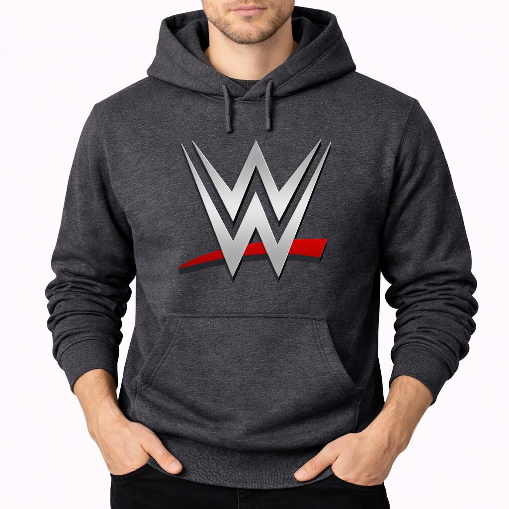 Men's WWE Wrestling Pullover Hoodie - Charcoal