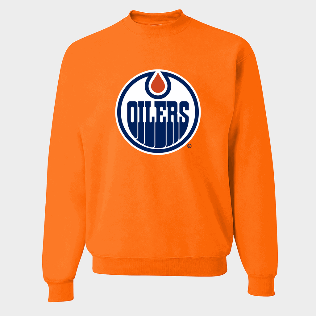 Men's Edmonton Oilers Crewneck Sweatshirt - Orange