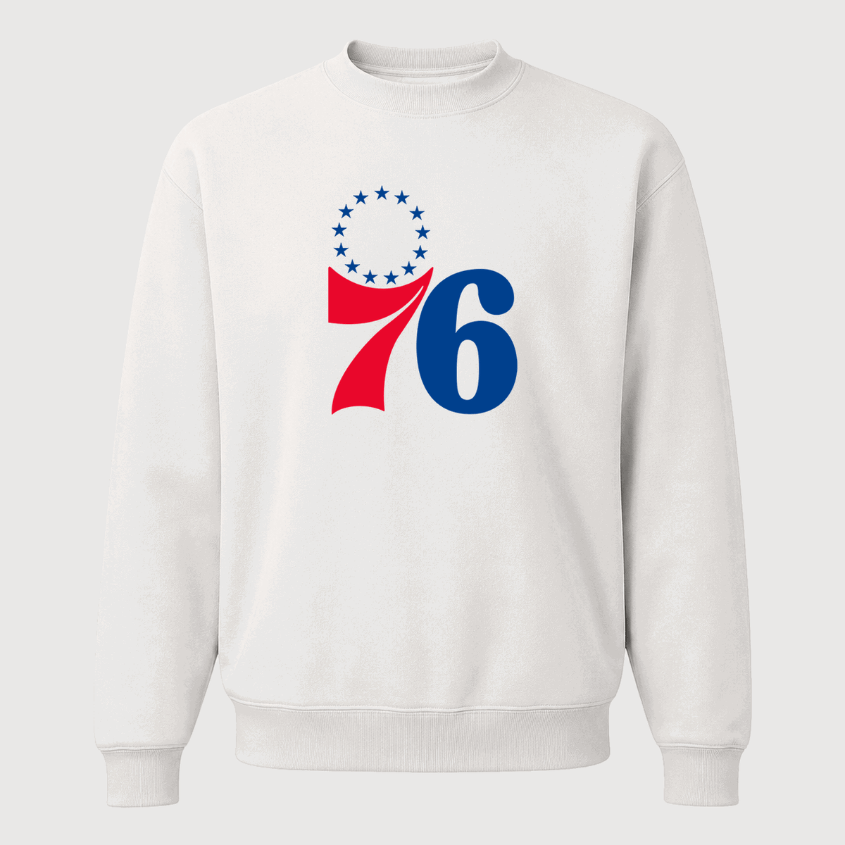 Men's Philadelphia 76ers Crewneck Sweatshirt - White