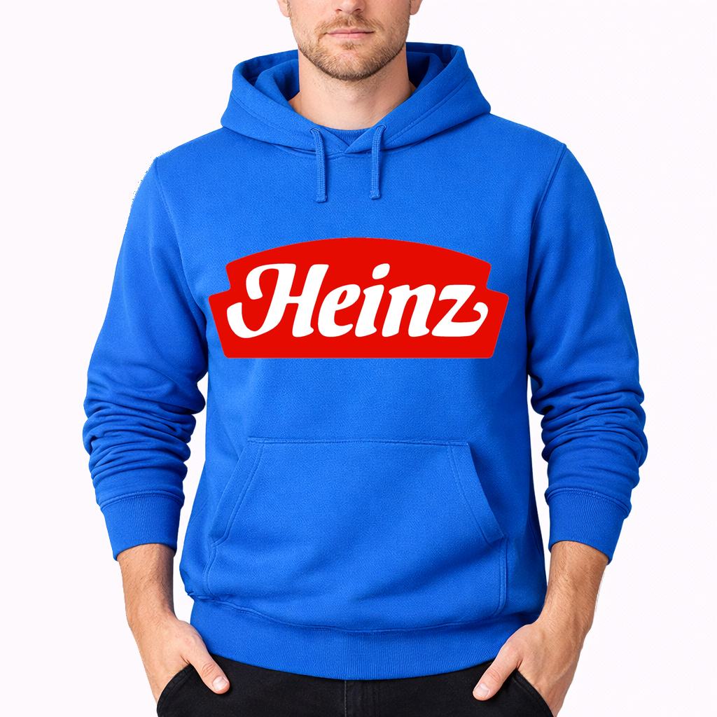Men's Heinz Food Pullover Hoodie - Azure
