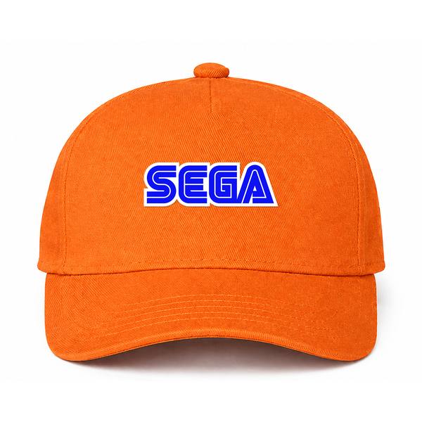 SEGA Logo Orange Dad Baseball Cap Hat