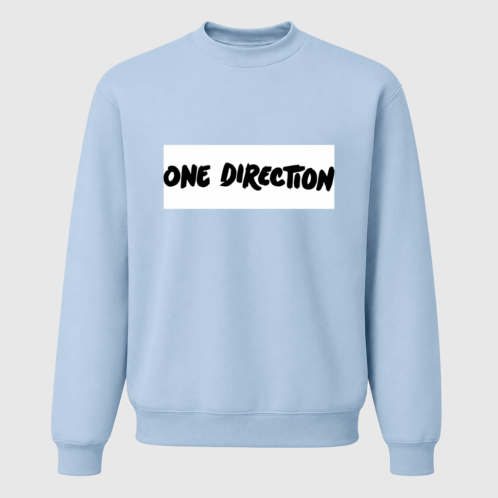 Men's One Direction Crewneck Sweatshirt - Sky Blue