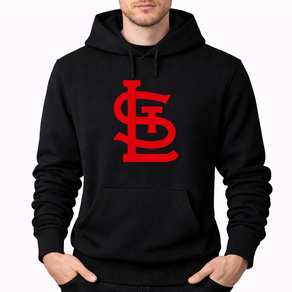 Men's St. Louis Cardinals Pullover Hoodie - Black