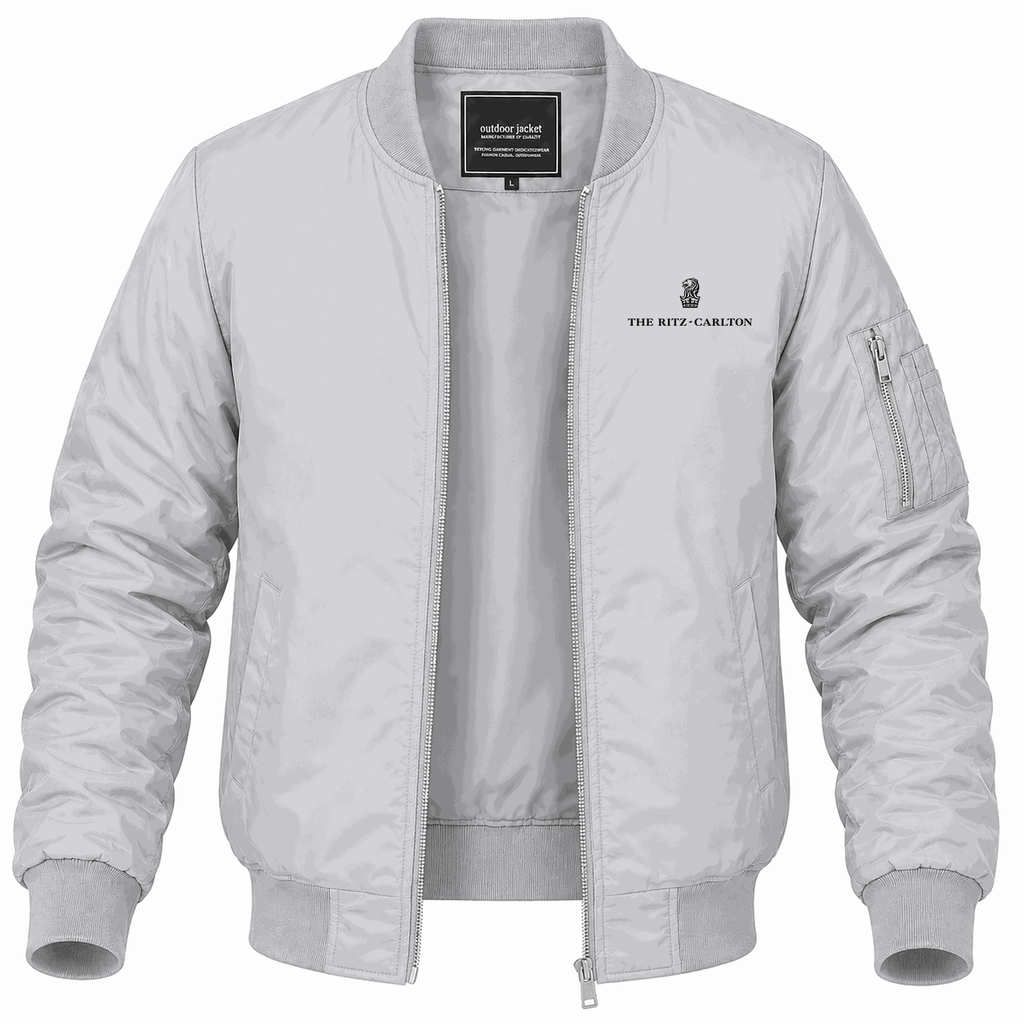 Men's Ritz Carlton Lightweight Bomber Jacket - Gray