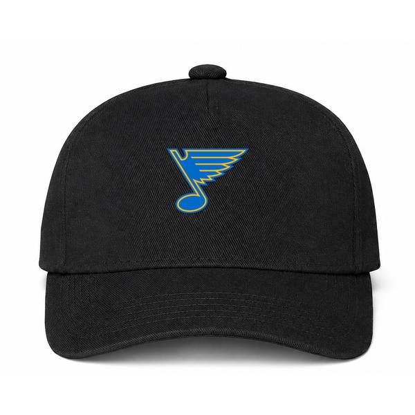 St. Louis Blues NHL Logo Black Dad Baseball Cap Hat