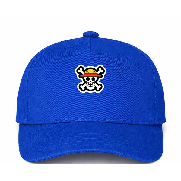 Straw Hat Luffy Cartoon Blue Dad Baseball Cap Hat