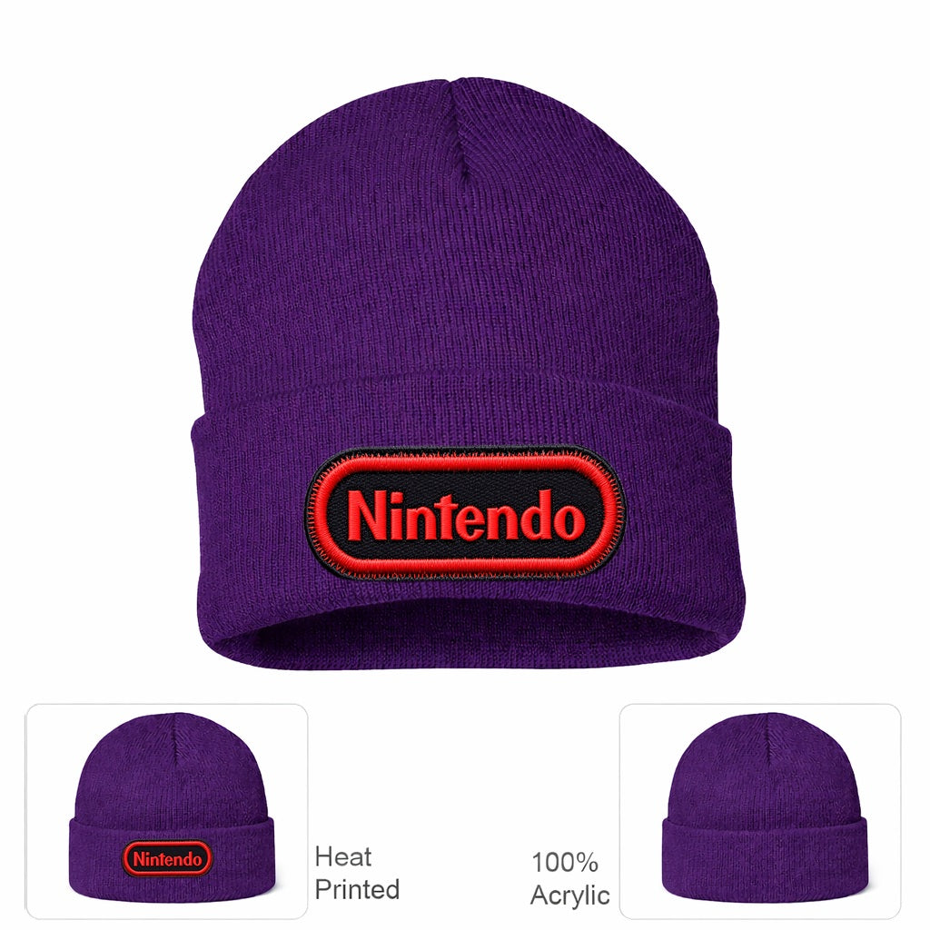 Nintendo Beanie Hat - Purple