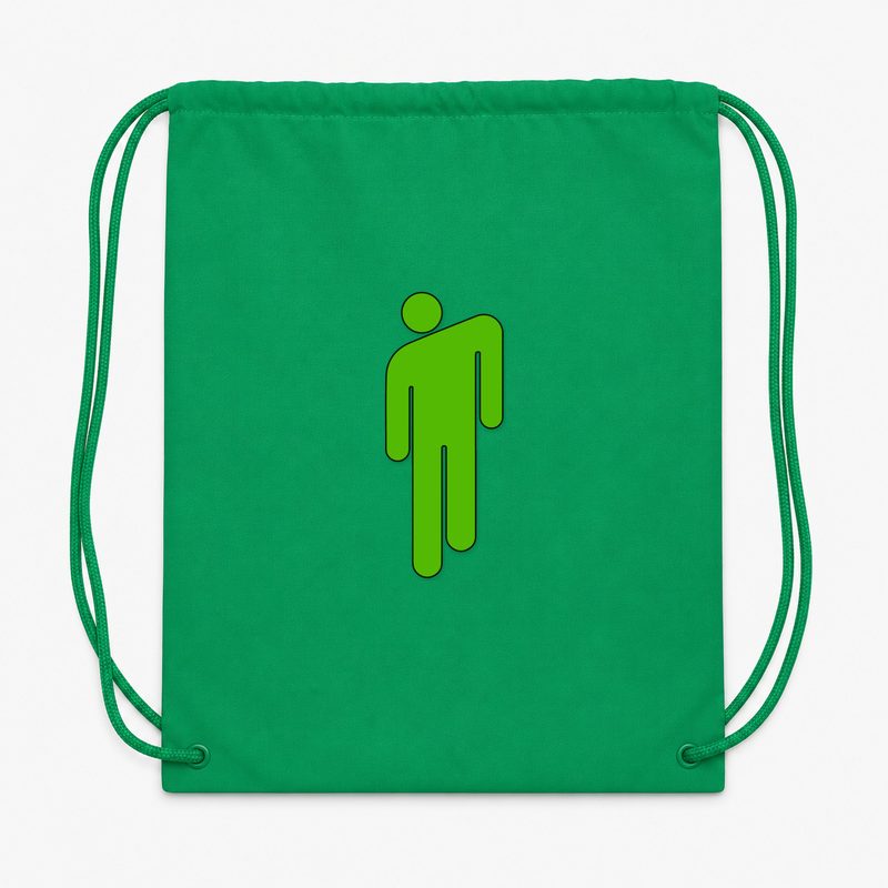Billie Eilish Drawstring Bag - Green