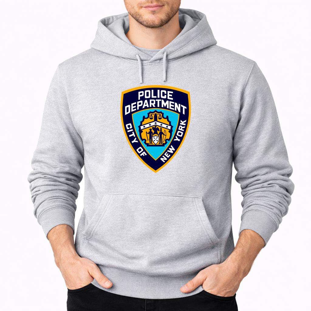 Men's NYPD 1 Pullover Hoodie - Gray