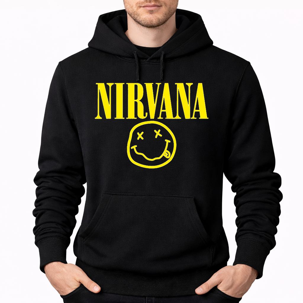 Men's Nirvana Pullover Hoodie - Black