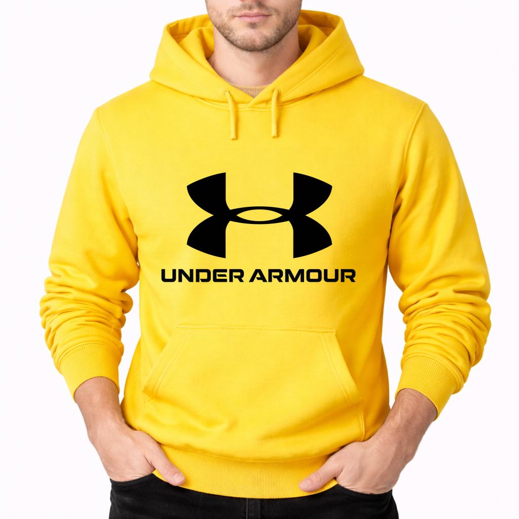 Men's Under Armour Pullover Hoodie - Yellow