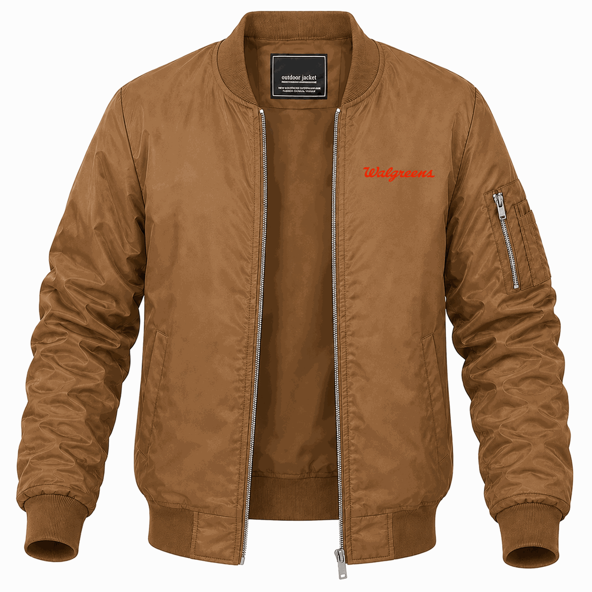 Men's Walgreens Lightweight Bomber Jacket - Brown