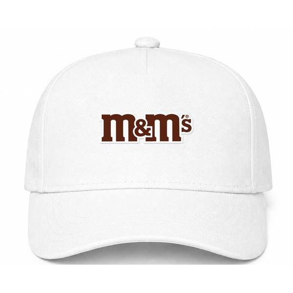 M&M's Logo White Dad Baseball Cap Hat
