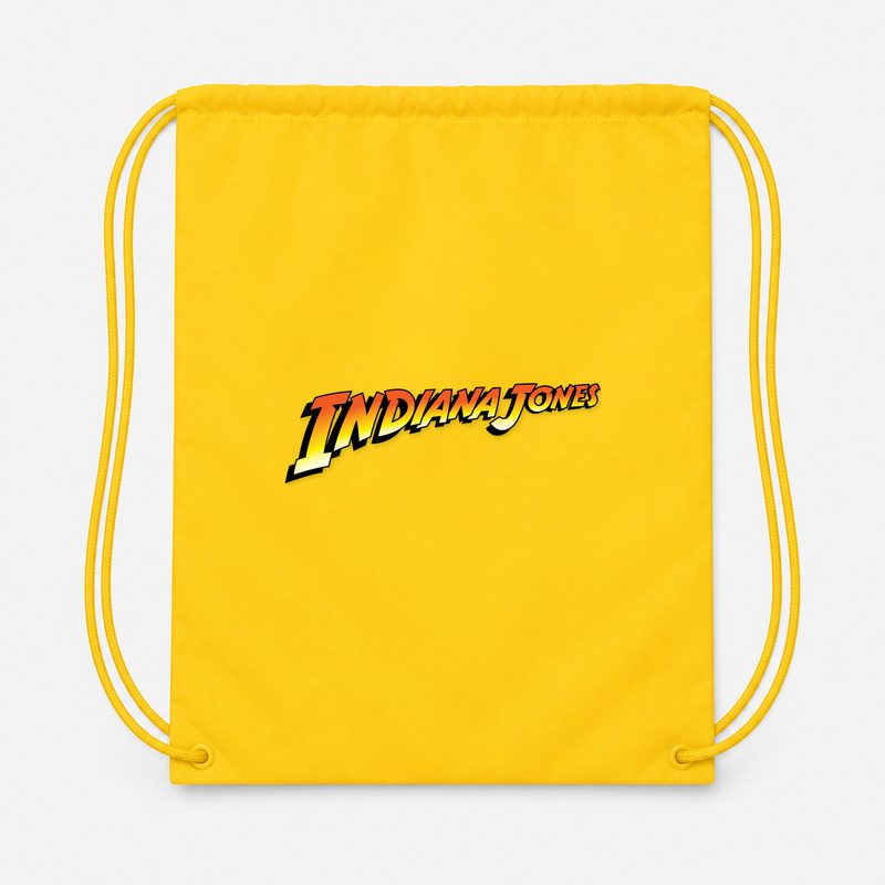 Indiana Jones PNG1 Drawstring Bag - Yellow