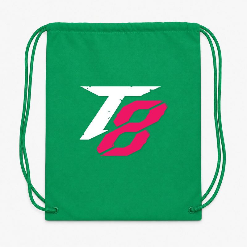 Tekken 8 White Drawstring Bag - Green