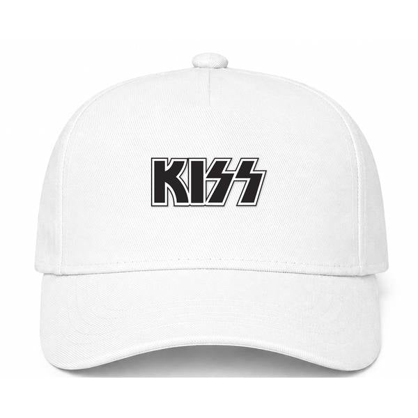 KISS Logo White Dad Baseball Cap Hat